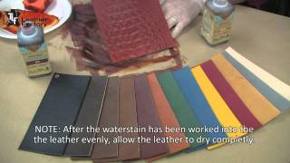 How to Use the Eco-Flo Waterstains On Leather