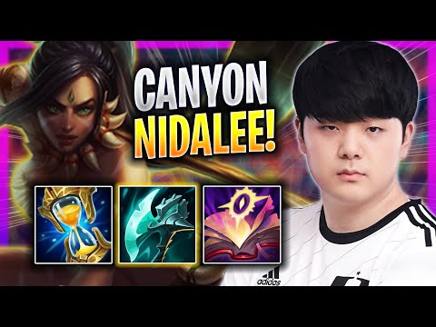 CANYON LITERALLY GOD MODE WITH NIDALEE! - DK Canyon Plays Nidalee JUNGLE vs Taric! | Bootcamp 2023