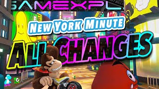 All Changes & Differences in New York Minute! - Mario Kart 8 Deluxe Booster Course Wave 2 Analysis