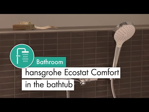 Hansgrohe Ecostat Comfort badthermostaat opbouw brushed black chrome