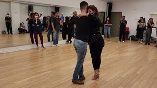 Video thumbnail for Argentine tango workshop - Sacadas: Moira Castellano & Javier Rodriguez  - Grisetta