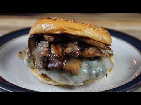 Easy Mushroom And Swiss Beef Burger Recipe