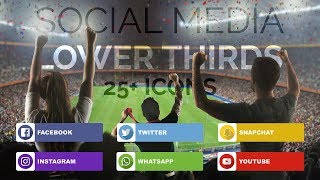 Social Media Lower Thirds After Effects Template Free