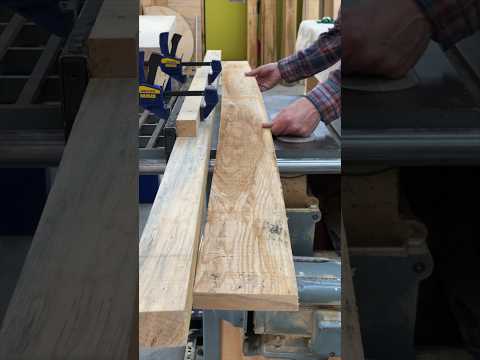 Table Saw Jig for Straightening Crooked Boards - Easy DIY Guide! #woodworking