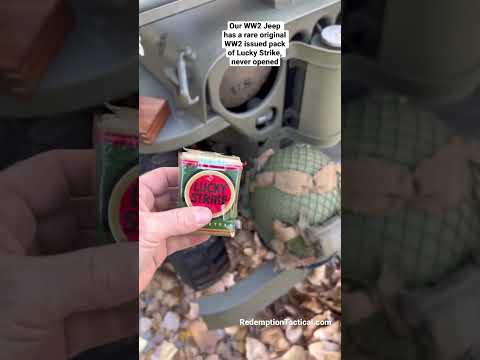 Check out our rare pack of #luckystrike cigarettes issued in #WW2 never opened! #bandofbrothers