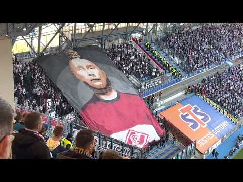 Oprawa kibiców Legii na meczu Lech Poznań vs Legia Warszawa