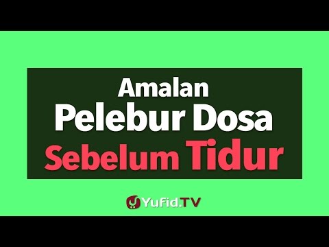 Sin-Dissolving Practices Before Bed - Yufid TV Propaganda Poster