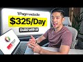 How To Make 300 DAY With 1 PAGE Website AI No Code