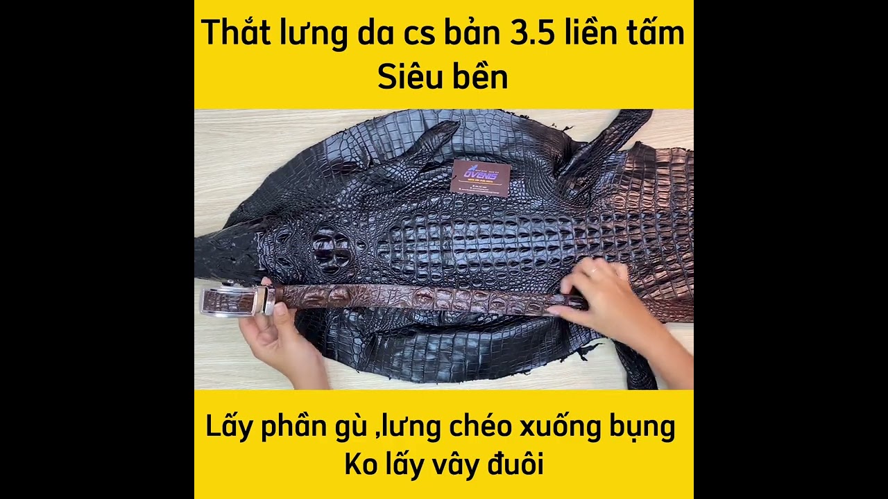 Dây Thắt Lưng Cá Sấu Liền N25N