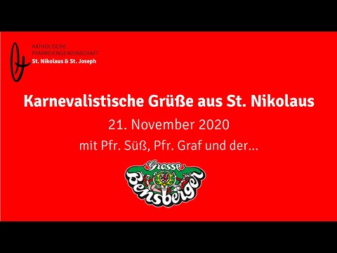 Karnevalistische Grüße aus St. Nikolaus (21.11.2020)