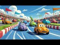 123 Race Track Rhymes Nursery Rhymes Kids Songs