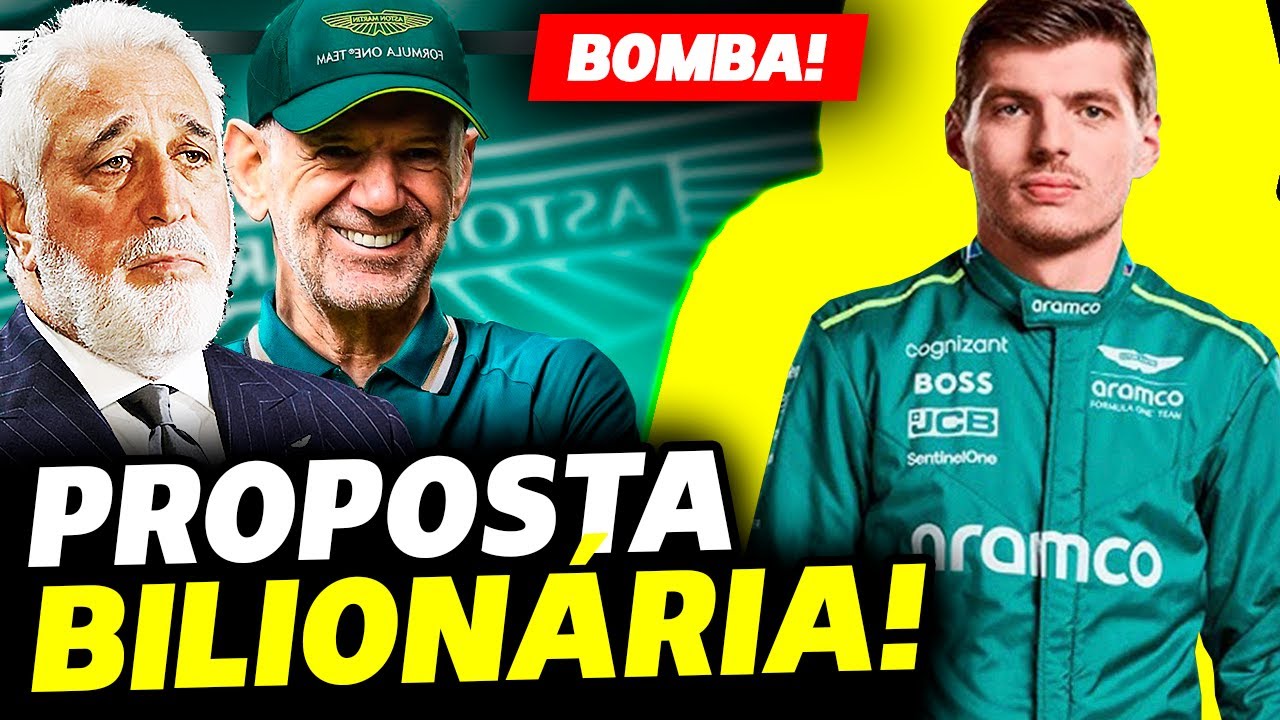 🚨BOMBA DO DIA: ASTON MARTIN OFERECE 1 BILHÃO E CRAVA CONTRATAÇÃO DE VERSTAPPEN | FÓRMULA 1 |GPEMCASA