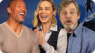Brie Larson, Mark Hamill and The Rock: Best of funny Celebrity Interviews!