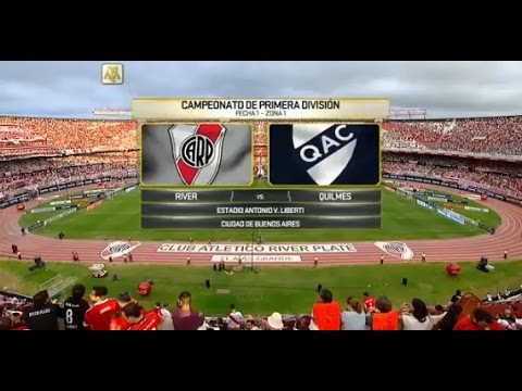 Fútbol en vivo. River vs. Quilmes. Fecha 1. Campeonato de Primera División 2016