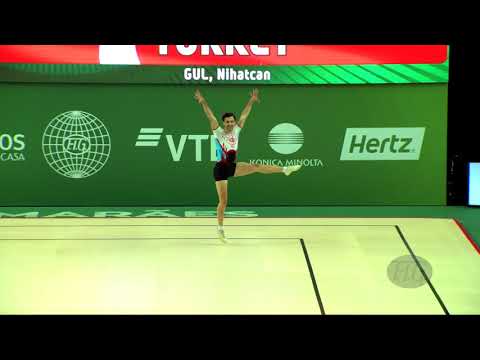 GUL Nihatcan (TUR) - 2018 Aerobic Worlds, Guimaraes (POR) - Individual Men Qualifications