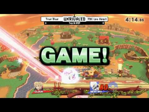 Unrivaled 3 WiiU - True Blue (Cloud) vs FBC LeoHeart (Mewtwo) - Winners Quarters