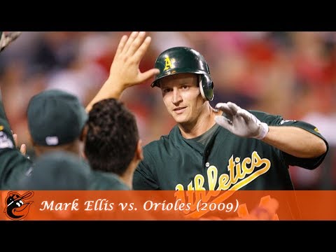 Oakland A's Hitting Clinics Episode 3 - Mark Ellis vs. Orioles (2009)
