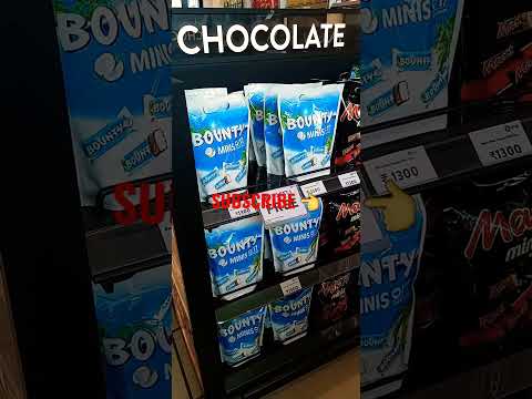 Oddly satisfying Bounty chocolate #For Chocolate Lover#shorts#candy bar#Bounty Coconut Choco Minis