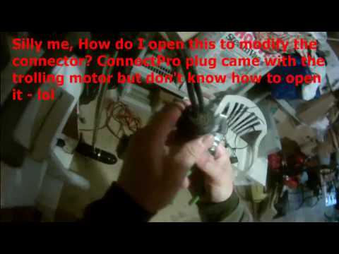 Marinco connectpro plug - how do I modify this for my Motorguide trolling motor DC power?