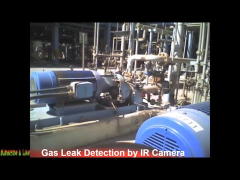 Pump Centrifugal seal gas Leak detection by IR Camera OGI GasViewer
