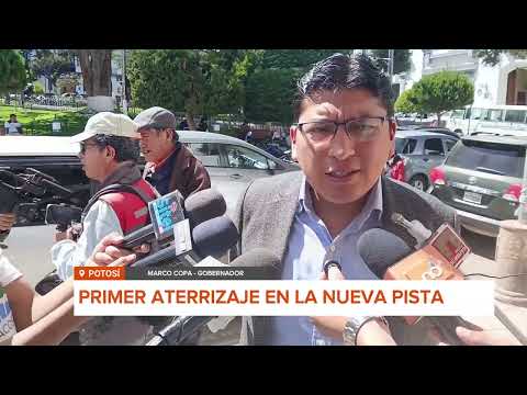 REALIZAN PRIMERA PRUEBA DE ATERRIZAJE EN NUEVA PISTA DEL AEROPUERTO DE POTOSÍ