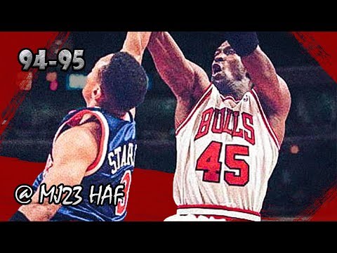 Michael Jordan Highlights vs Knicks (1995.04.16) - 28pts, Scoring Half of Double Nickel at Home!