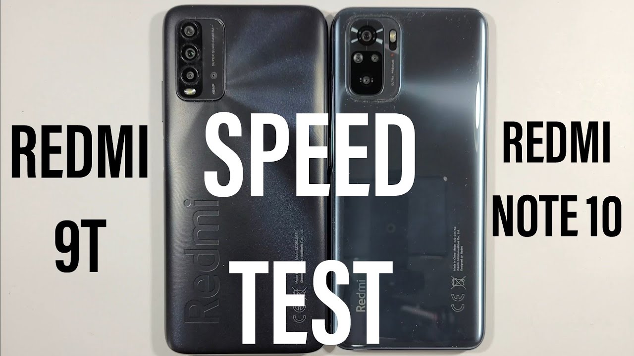 Xiaomi Redmi 9T vs Xiaomi Redmi Note 10 Speed Test