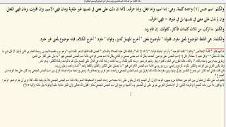 صورة باب الكلمة والكلام والقول (6) ـ شرح ابن عقيل على الألفية / علي هاني