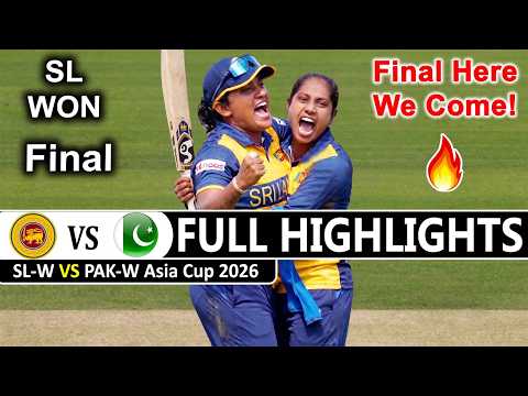 Pakistan W Vs Sri Lanka W Asia Cup T20 Match Full Highlights 2026 | Pak Vs SL