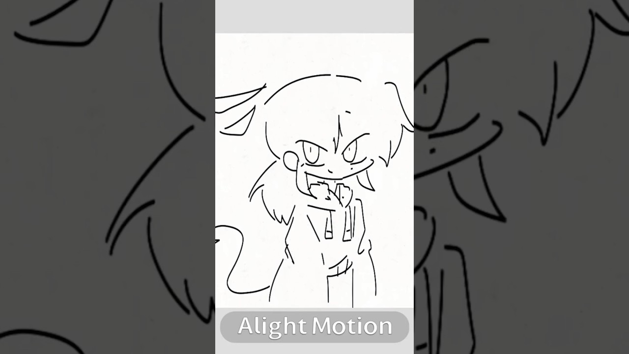 ツールで大きさ調節するのに頼るんじゃなくてさ…手描きでアニメーション作ってみたかったの……（ ;  ; ）