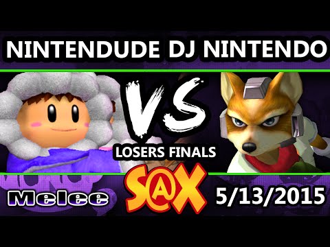 S@X - DJ Nintendo (Fox) Vs.VGz | Nintendude (Ice Climbers) SSBM LF - Smash Melee