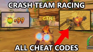 Crash Team Racing - All Cheat Codes - Secret Characters, Infinite Boost, Invisibility, 99 Wumpa, etc