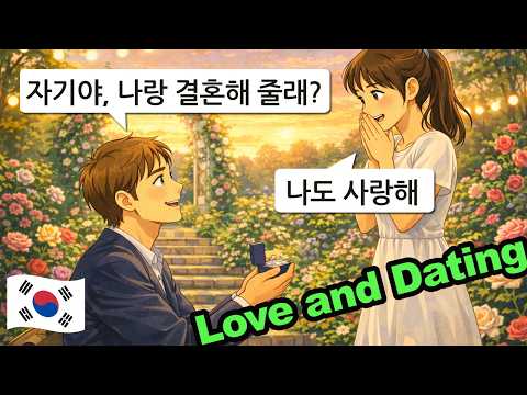 Easy Korean for Beginners | 💘 Romantic Confessions, Dating Talks & Proposals
