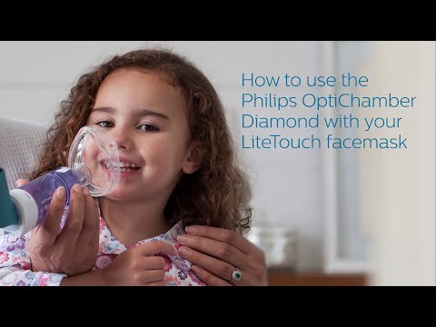 How to use the Philips Respironics OptiChamber Diamond with your LiteTouch facemask