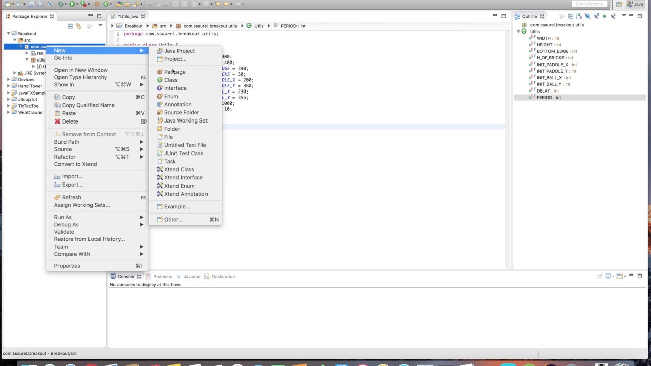 Create a Breakout Game in Java 2D - Part 1