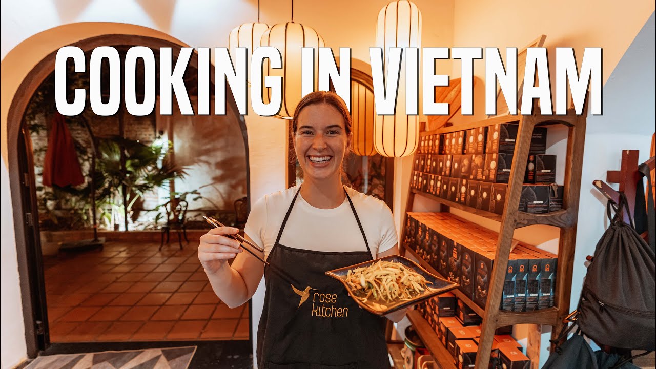 Join a duo as they plunge into a culinary journey in Hanoi Cooking Class.