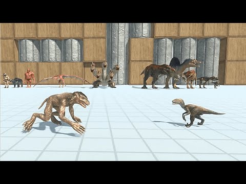 FANTASY TEAM VS CARNIVORE DINOSAURS Tournament - Animal Revolt Battle Simulator