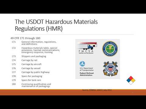 DOT Hazardous Materials Training Requirements