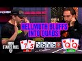 Phil Hellmuth Hates Himself For Bluffing Into Quads!