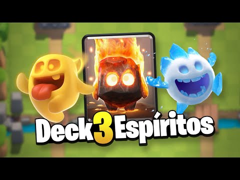 Novo 3 Espíritos em 1 só Deck do Clash Royale
