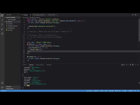 Node Js Sqlite Tutorial How To Update And Delete Data From A Table In A Database Using Javascript