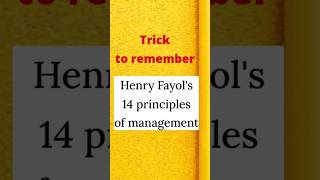 Easy Trick to remember 14 principles of management #fact #principles #managementprinciples
