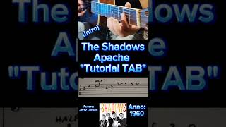 Apache The Shadows &quot;Tutorial chitarra&quot; (TAB intro) #guitartutorial #guitartabs #tutorialchitarra