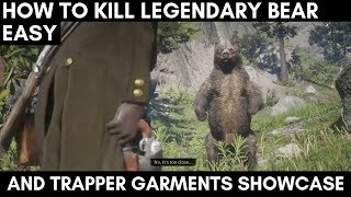 How To Kill Legendary Bear Easy And Trapper Garments Showcase Red Dead Redemption 2