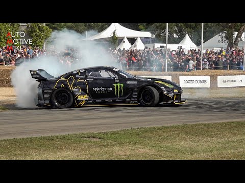 Liberty Walk R35 GT-R Turbo V8 LSX | Baggsy Drift SHOW at Goodwood FOS