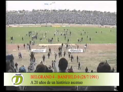belgrano 4 - banfield 0 (28 de julio de 1991). Ascenso de Belgrano. Archivos de Gustavo.wmv
