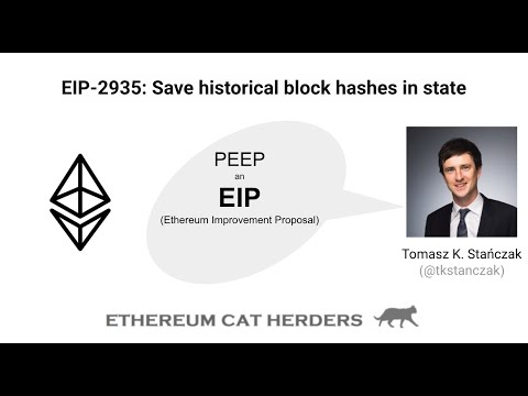 Peep an EIP #10: EIP-2935 with Tomasz Stanczak