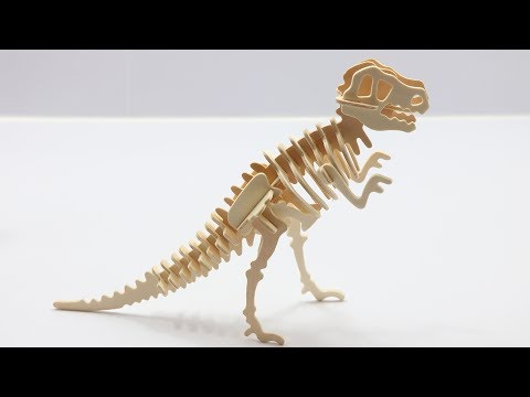 DIY Miniature Tyrannosaurus ~ 3D Woodcraft Construction Kits