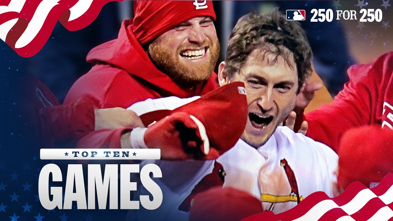 Top 10 CLASSIC GAMES in Baseball History! | MLB 250 For 250