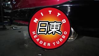 ท่อไอเสีย NITTO HEADER TURBO : Mazda 2 skyactive พักปลายท่อคู่ซ้ายขวา